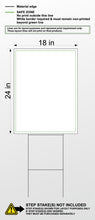 Load image into Gallery viewer, Yard Sign with Printed Background

