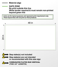 Load image into Gallery viewer, Large-format Sign with Printed Background

