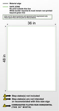 Load image into Gallery viewer, Large-format Sign with Printed Background
